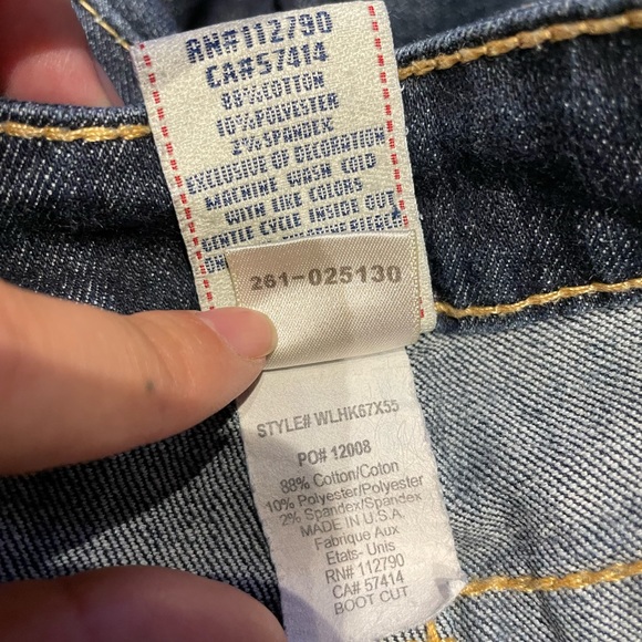 Bootcut light Distressed medium Wash western Cowgirl wide Flare indigo sz 29 - Picture 3 of 9